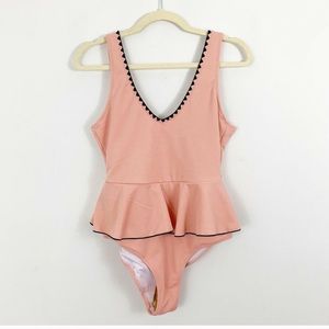 NWT Flirty Cupshe Pink Peplum Bathing Suit